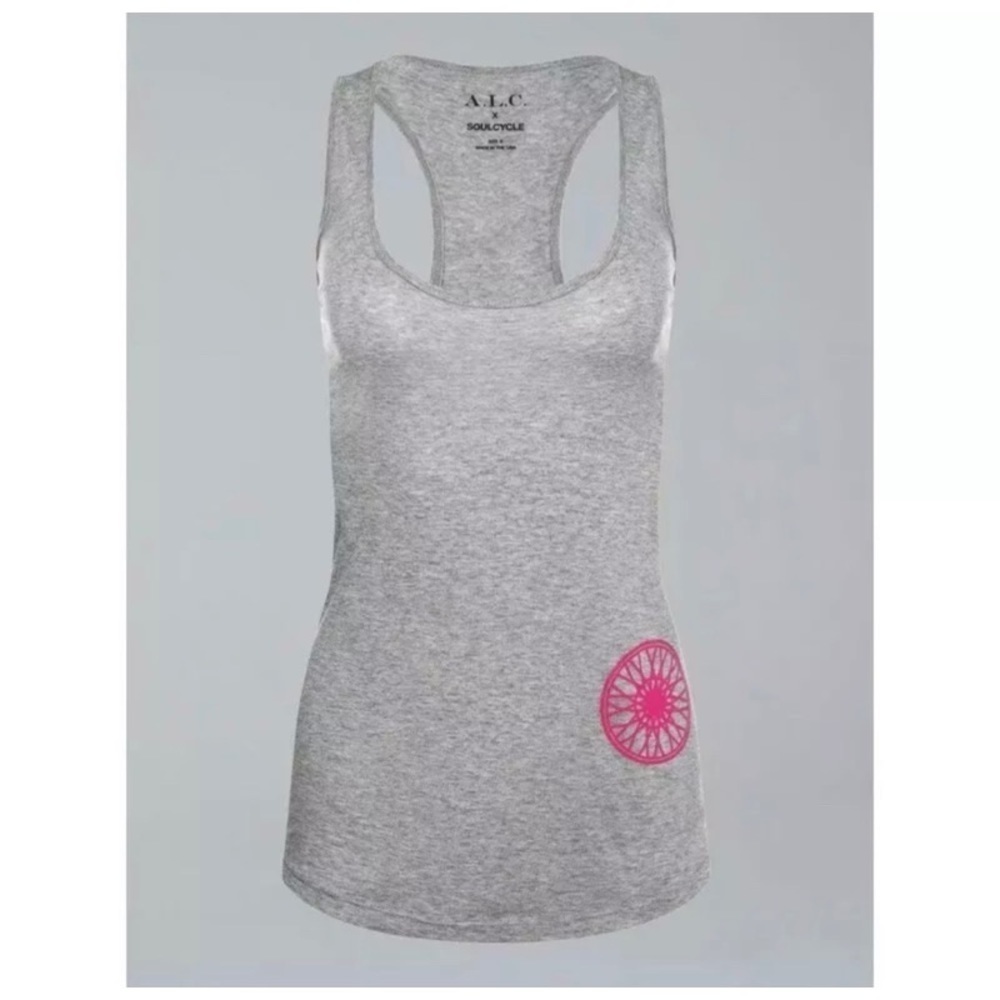 New A.L.C. X Soulcycle Grey Warrior Tank